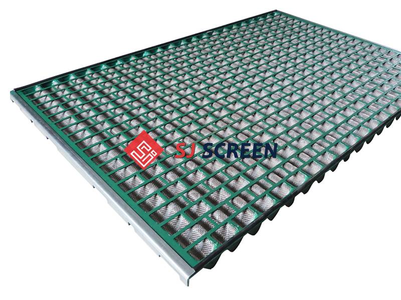 The back side picture of replacement shale shaker screen for Derrock FLC 2000/48-30 Wave Screen