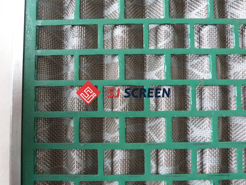 The close up picture of replacement shale shaker screen for Derrock FLC 2000/48-30 Wave Screen