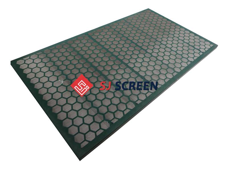 Replacement shaker screen for KEMTRON 48 series shale shaker.