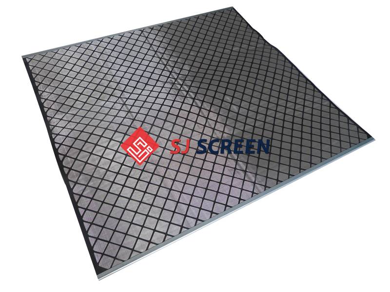 Hook strip soft shaker screen with diamond pattern for SWACO ALS-2 shale shaker.