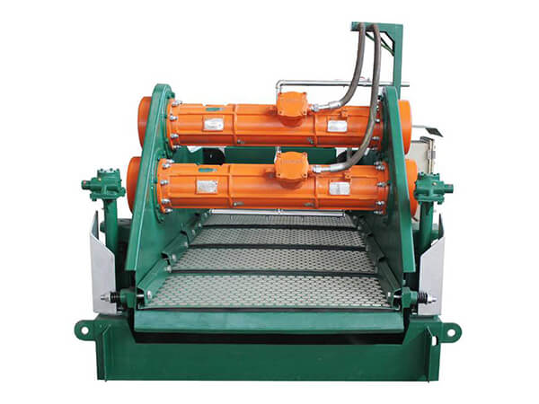 A hookstrip shaker screen machine on white background