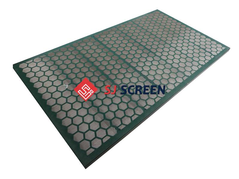 Replacement shaker screen for KEMTRON 48 series shale shaker.